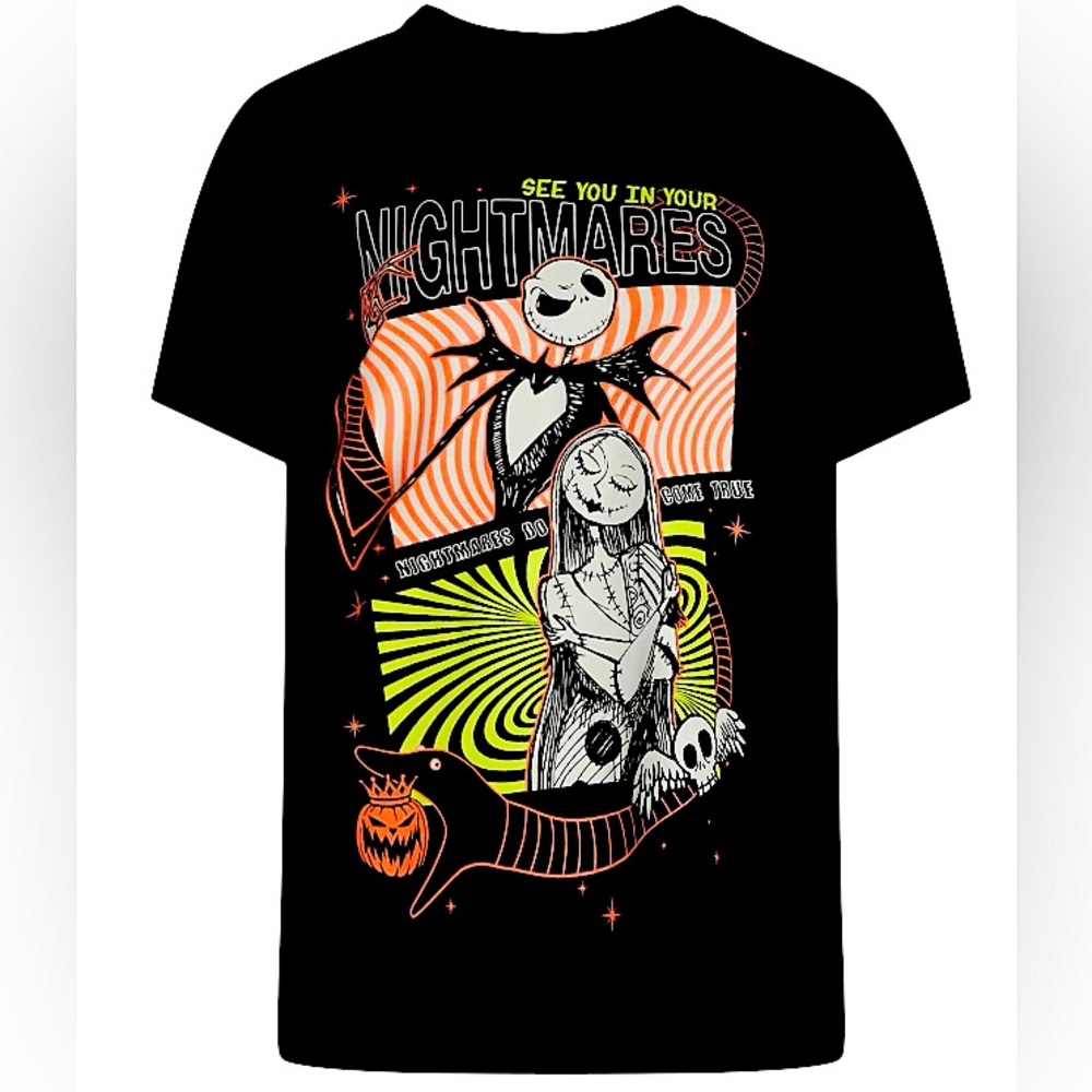 NWT WOMENS XXS Disney Nightmare Before Christmas Knit Graphic Top